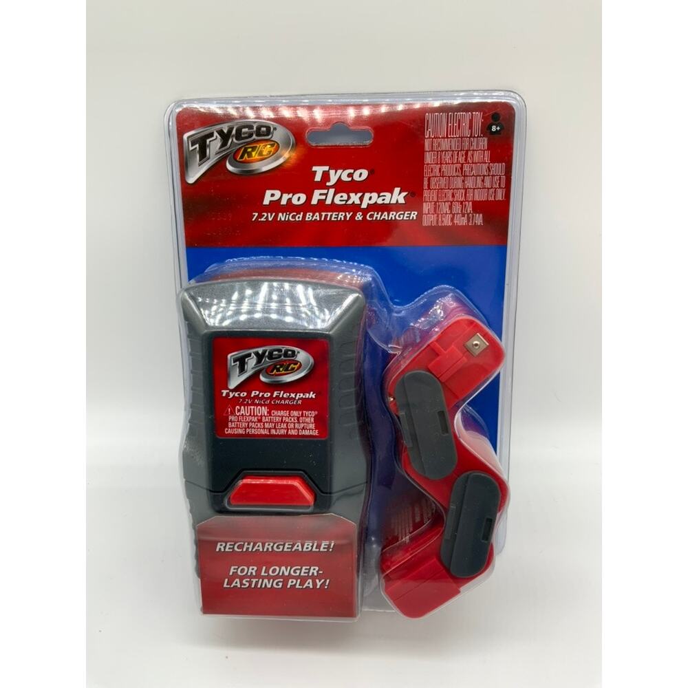 Tyco RC Pro Flexpak Flex Pack 7.2V NiCd Charger Battery H8496-0910 Shell Shocker